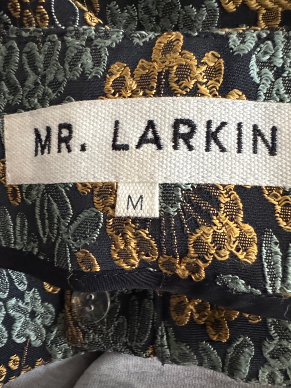 Mr. Larkin Tapestry High Waist Floral Brocade Wide Leg Pants - Picture 6 of 7